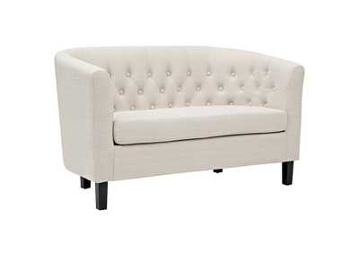 Image for Beige Prospect Upholstered Fabric Loveseat