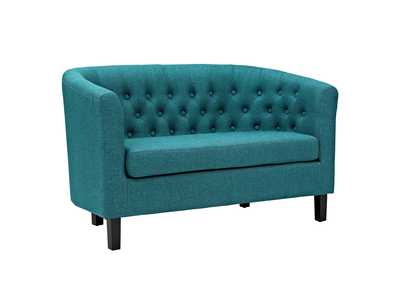 Image for Teal Prospect Upholstered Fabric Loveseat
