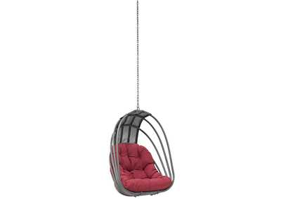 Image for Red Whisk Outdoor Patio Swing Chair Without Stand