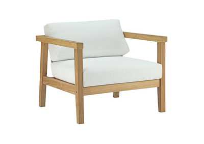 Image for Natural White Bayport Outdoor Patio Teak Armchair