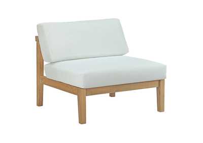 Image for Bayport Natural White Outdoor Patio Teak Armless