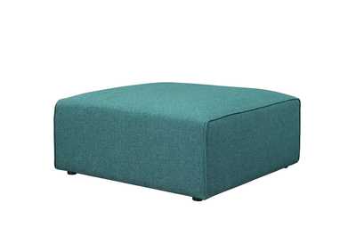 Image for Teal Mingle Fabric Ottoman