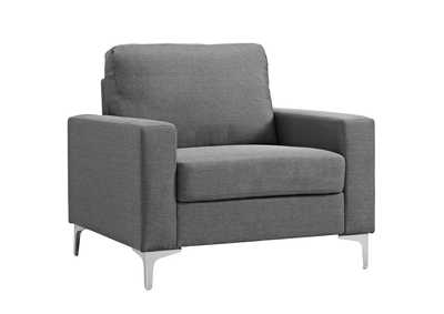 Image for Gray Allure Upholstered Arm Chair