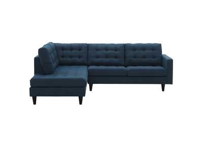 Image for Azure Empress 2 Piece Upholstered Fabric Left Facing Bumper Sectional