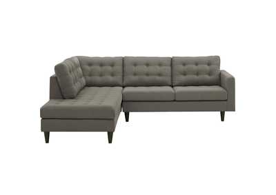 Image for Granite Empress 2 Piece Upholstered Fabric Left Facing Bumper Sectional