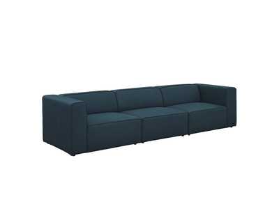 Image for Blue Mingle 3 Piece Upholstered Fabric Sectional Sofa Set