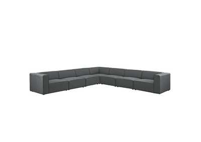 Image for Gray Mingle 7 Piece Upholstered Fabric Sectional Sofa Set