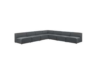 Image for Gray Mingle 7 Piece Upholstered Fabric Sectional Sofa Set
