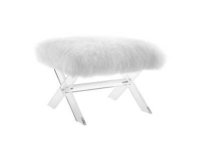 Image for Clear White Swift Sheepskin Bench
