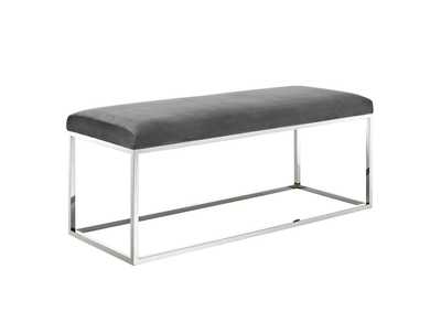 Image for Gray Anticipate Performance Velvet Bench
