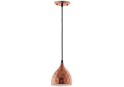Image for Dimple 6.5" Bell-Shaped Rose Gold Pendant Light