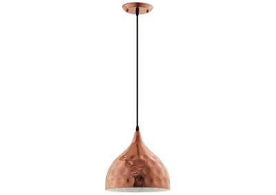 Image for Dimple 11" Bell-Shaped Rose Gold Pendant Light