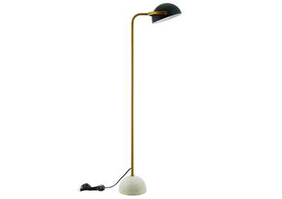 Image for Convey Bronze and White Marble Floor Lamp