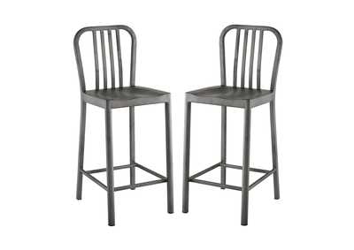 Image for Silver Clink Counter Stool [Set of 2]