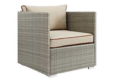 Image for Light Gray Beige Repose Outdoor Patio Armchair