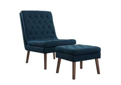 Image for Azure Modify Upholstered Lounge Chair and Ottoman