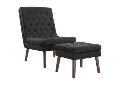 Image for Gray Modify Upholstered Lounge Chair and Ottoman