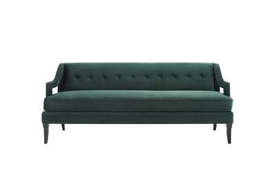 Image for Green Concur Button Tufted Performance Velvet Sofa