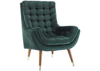 Image for Green Suggest Button Tufted Performance Velvet Lounge Chair