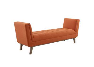 Image for Orange Haven Tufted Button Upholstered Fabric Accent Bench