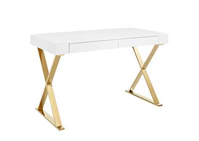 Image for White Gold Sector Office Desk