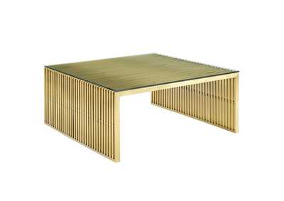 Image for Gold Gridiron Stainless Steel Coffee Table