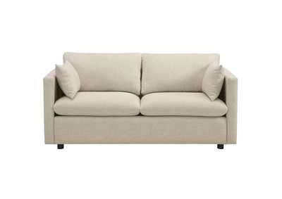Image for Beige Activate Upholstered Fabric Sofa