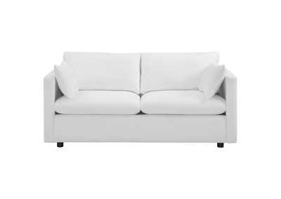 Image for White Activate Upholstered Fabric Sofa