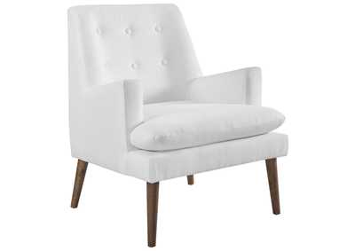 Image for White Leisure Upholstered Lounge Chair