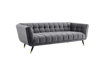Image for Gray Adept Performance Velvet Sofa