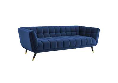 Image for Midnight Blue Adept Performance Velvet Sofa