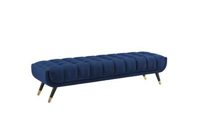 Image for Midnight Blue Adept Performance Velvet Bench