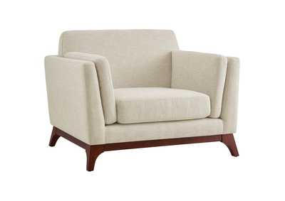 Image for Beige Chance Upholstered Fabric Arm Chair
