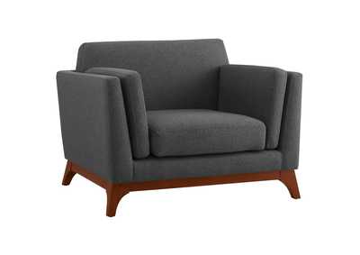 Image for Gray Chance Upholstered Fabric Arm Chair