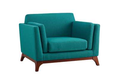Image for Teal Chance Upholstered Fabric Arm Chair