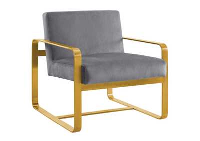 Image for Gray Astute Performance Velvet Arm Chair
