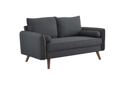 Image for Gray Revive Upholstered Fabric Loveseat