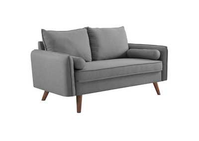 Image for Light Gray Revive Upholstered Fabric Loveseat
