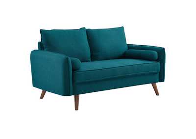 Image for Teal Revive Upholstered Fabric Loveseat