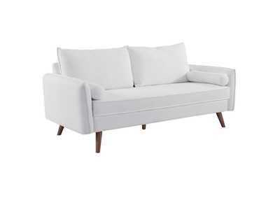 Image for White Revive Upholstered Fabric Sofa