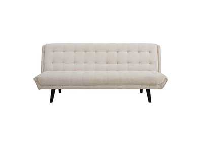Image for Beige Glance Tufted Convertible Fabric Sofa Bed