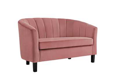 Image for Dusty Rose Prospect Channel Tufted Performance Velvet Loveseat
