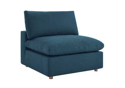 Image for Commix Azure Blue Down Filled Overstuffed Armless Chair
