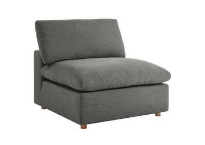 Image for Commix Gray Down Filled Overstuffed Armless Chair