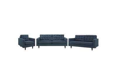 Image for Azure Empress Sofa, Loveseat and Armchair [Set of 3]