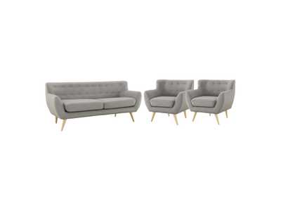 Image for Light Gray Remark 3 Piece Living Room Set