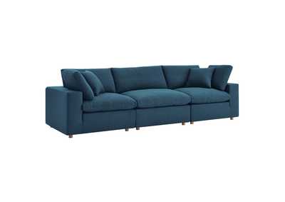 Image for Azure Commix Down Filled Overstuffed 3 Piece Sectional Sofa Set