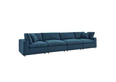 Image for Azure Commix Down Filled Overstuffed 4 Piece Sectional Sofa Set