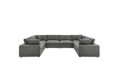 Image for Gray Commix Down Filled Overstuffed 8 Piece Sectional Sofa Set
