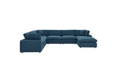 Image for Azure Commix Down Filled Overstuffed 7 Piece Sectional Sofa Set